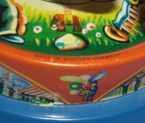 German Spring Driven Toy Circus Carousel