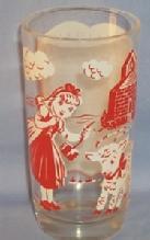 Colorful MARY HAD A LITTLE LAMB Drinking Glass