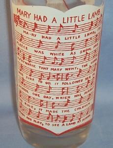 Colorful MARY HAD A LITTLE LAMB Drinking Glass