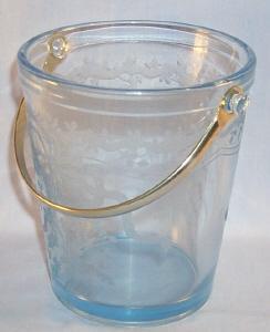 Depression Glass Azure Blue FOSTORIA June Ice Bucket