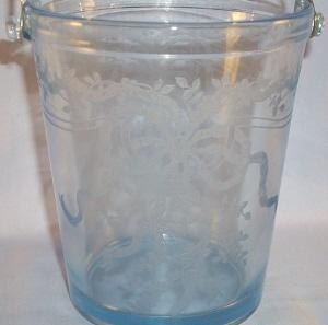 Depression Glass Azure Blue FOSTORIA June Ice Bucket