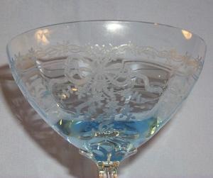 Five Depression Glass Azure Blue FOSTORIA June High Sherbets