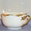 Two Bavarian Gold Trimmed Porcelain Cups and Saucers