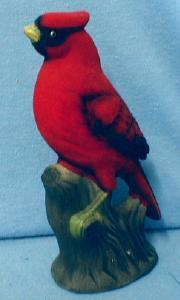 old vintage Cardinal Bird Figurine - Norleans 1960's Collectible