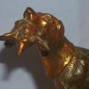 Copper Finished IRISH SETTER Retrieving Pheasant Marble Ashtray - Tobacciana