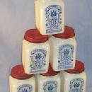 Six Piece THE SPICE SET Milk Glass DOVE Spice Set