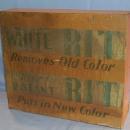 Orange RIT Dye Metal Display Advertising Cabinet
