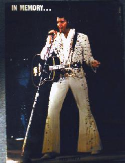 Elvis Presley IN MEMORY 1977 Poster - Vintage paper collectible