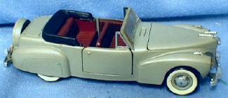 old vintage 1950's LINCOLN Automobile Die Cast Toy - Rio made in Italy - 1/43 Model