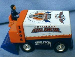 vintage 1996 Stanley Cup COLORADO AVALANCHE Ice Rink Machine - Die Cast ICE MAKER Toy