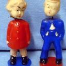 Nodder Boy & Girl KISSING Nodders - Vintage Plastic Figures - misc
