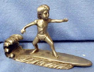 Limited edition Hawaiian SURFER - Vintage Hudson Pewter