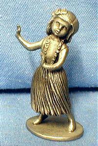 Limited edition Hawaiian HULA DANCER - Vintage Hudson Pewter