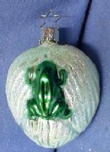 FROG Christmas Ornament - Vintage Blown Glass Holiday Ornament