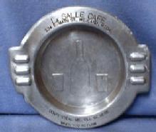 Tobacco Ashtray La Salle CAFE Cigarette Ashtray - Midland Michigan Advertising