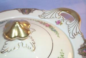 German BLACK KNIGHT Porcelain Oval Vegetable Bowl