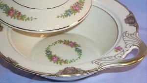 German BLACK KNIGHT Porcelain Oval Vegetable Bowl