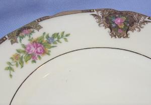 One German BLACK KNIGHT 8 Piece Porcelain Table Setting Dish Set