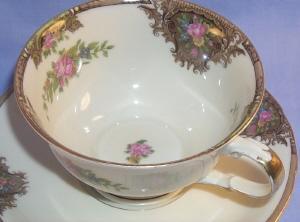 One German BLACK KNIGHT 8 Piece Porcelain Table Setting Dish Set