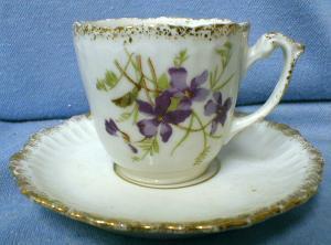 KPM Demi Cup and Saucer - Demitasse China Porcelain