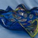 ART GLASS Millefiori Cobalt Blue Murano Glass Bowl - Awesome Art Glass