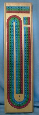 Vintage Cribbage Board - Wood Collectible