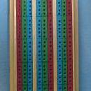 old Vintage original Cribbage Board - Wood Collectible