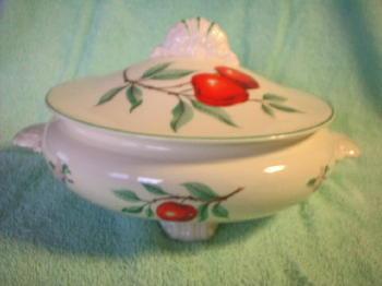 Covered Serving Bowl - Porcelain China Casserole
