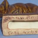 Glossy Brown Van Briggle ELEPHANT Pottery Figurine - Porcelain