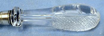 Victorian Silver & Cut Glass Crystal Servers - Classic Antique Spoon & Fork