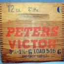 PETERS Victor Shot Shell Wooden Crate - Ammunition Box - Sporting