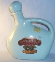MOHAWK BLACKBERRY LIQUEUR Advertising Pottery Decanter