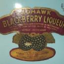 MOHAWK BLACKBERRY LIQUEUR Advertising Pottery Decanter