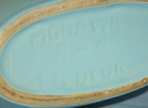 MOHAWK BLACKBERRY LIQUEUR Advertising Pottery Decanter
