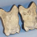 Two SCOTTIE DOG Chalkware Wall Plaques - Misc.