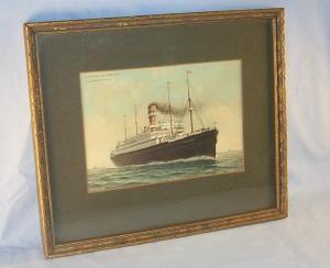 Ocean Liner S.S. NIEUW AMSTERDAM Framed Print - Misc.