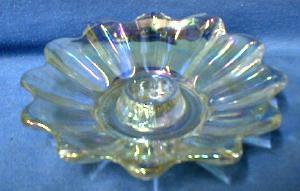 Carnival Glass Candle Holder