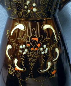 Vintage 3 piece Hand Painted Teaset - Redware Pottery