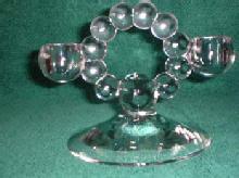 Candlewick Glass Candle Holder