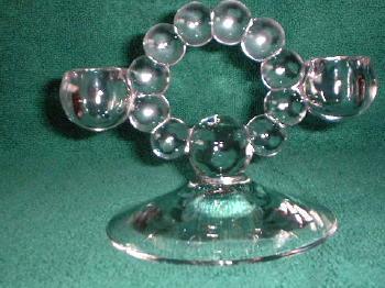 Candlewick Glass Candle Holder