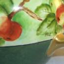 LIMOGES Signed Porcelain Lemonade Pitcher with 2 Matching Cups