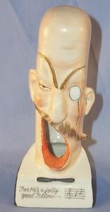 Open Mouth ENGLISHMAN Porcelain Ashtray - Tobacciana