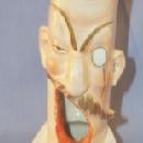 Open Mouth ENGLISHMAN Porcelain Ashtray - Tobacciana