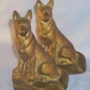 Cast Iron SHEPHERD DOG Bookends - Metalware