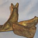 Cast Iron SHEPHERD DOG Bookends - Metalware