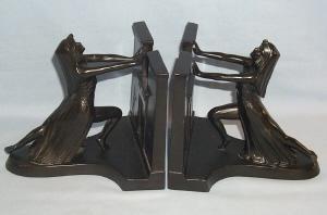 Ronson QUEEN OF THE NILE Bookends - Metalware