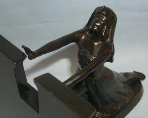 Ronson QUEEN OF THE NILE Bookends - Metalware