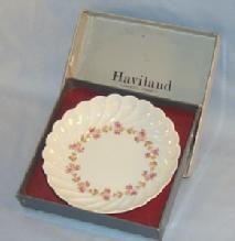 Haviland LIMOGES Small Flowered Porcelain Bowl in Original Box