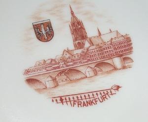 FRANKFURT Advertising Porcelain Souvenir Dish