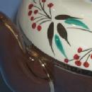 Dark Brown SADLER Hand Painted Pottery Teapot